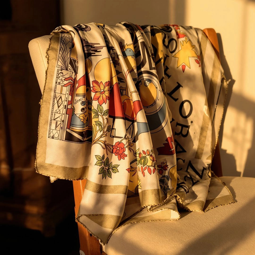 The Ember Silk Scarf